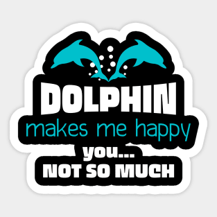 Dolphin Happy Love Sticker
